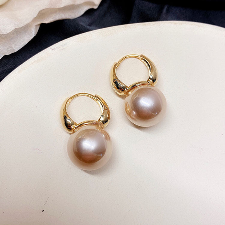 Simple Pearl Ear Buckle Earrings