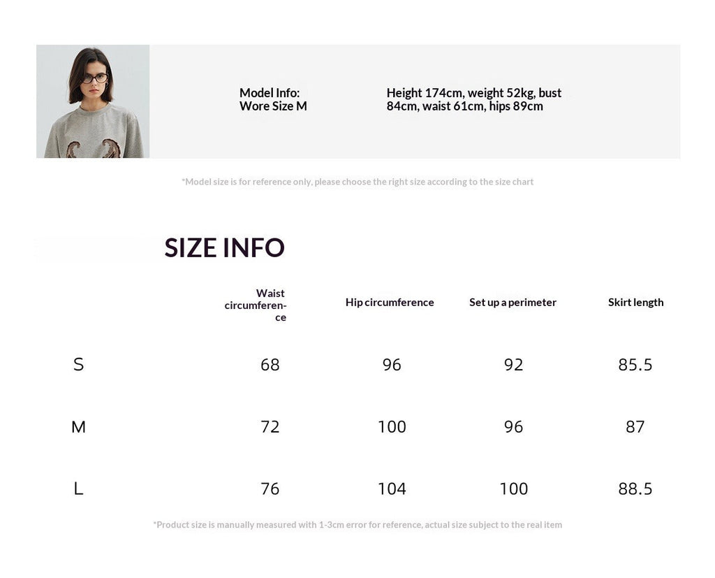 Spring skin-friendly anti-wrinkle Tencel wool pleated knitted high-waisted body wrap skirt