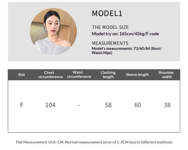 Minimalist style multi-wear Falessel temperament swing neck long-sleeved knitted sweater spring