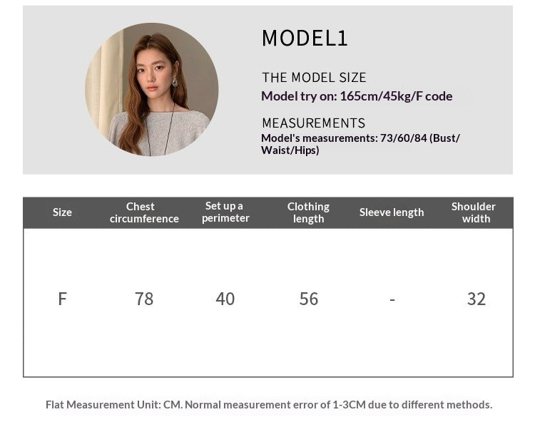 Cloak-type knitted sweater women's spring new niche Tencel loose and thin top