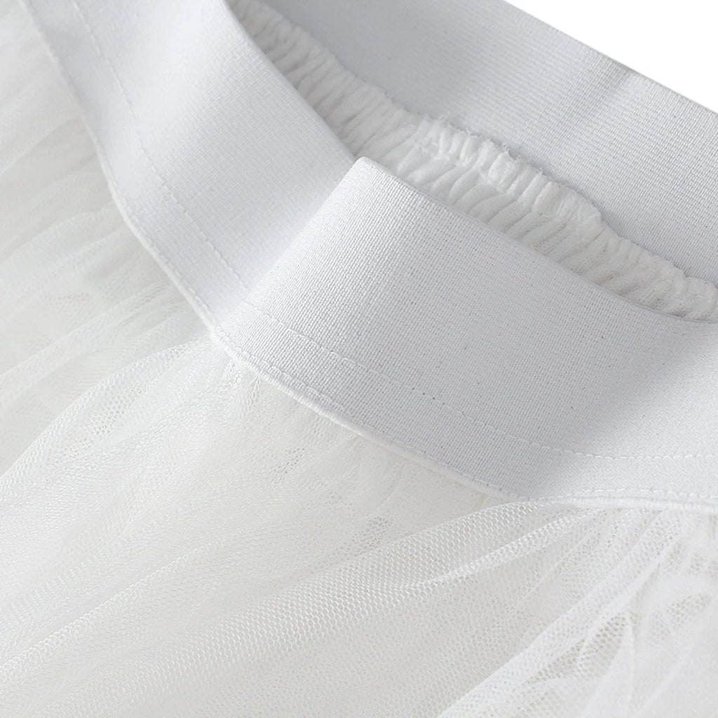 Women's Fairycore Mesh Tulle Bubble Skirt