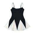 Vintage Patchwork Mini Suspender Dress&nbsp