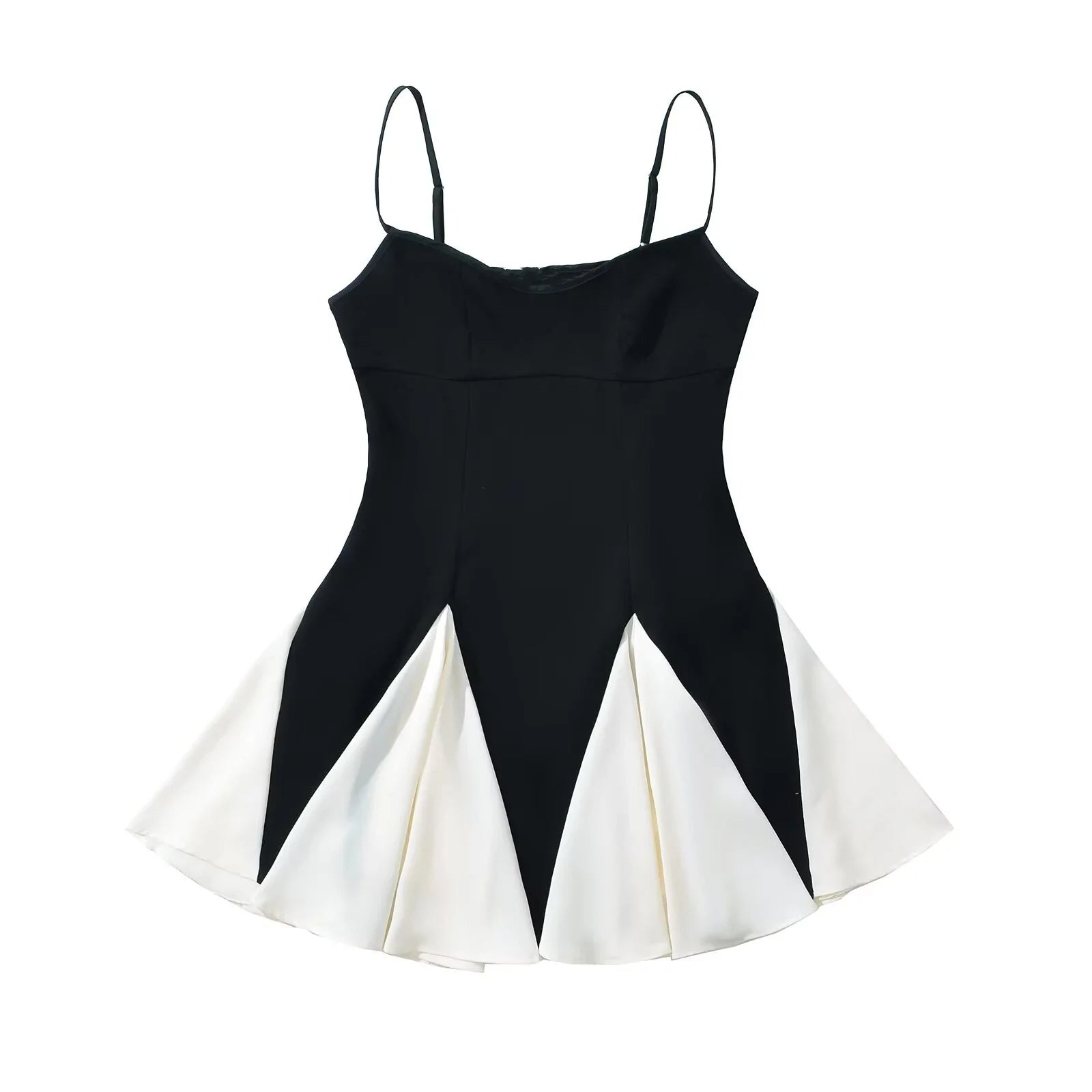 Vintage Patchwork Mini Suspender Dress&nbsp