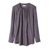 Women's Mulberry Silk Blouse - O-Neck Flutter Sleeve Top
