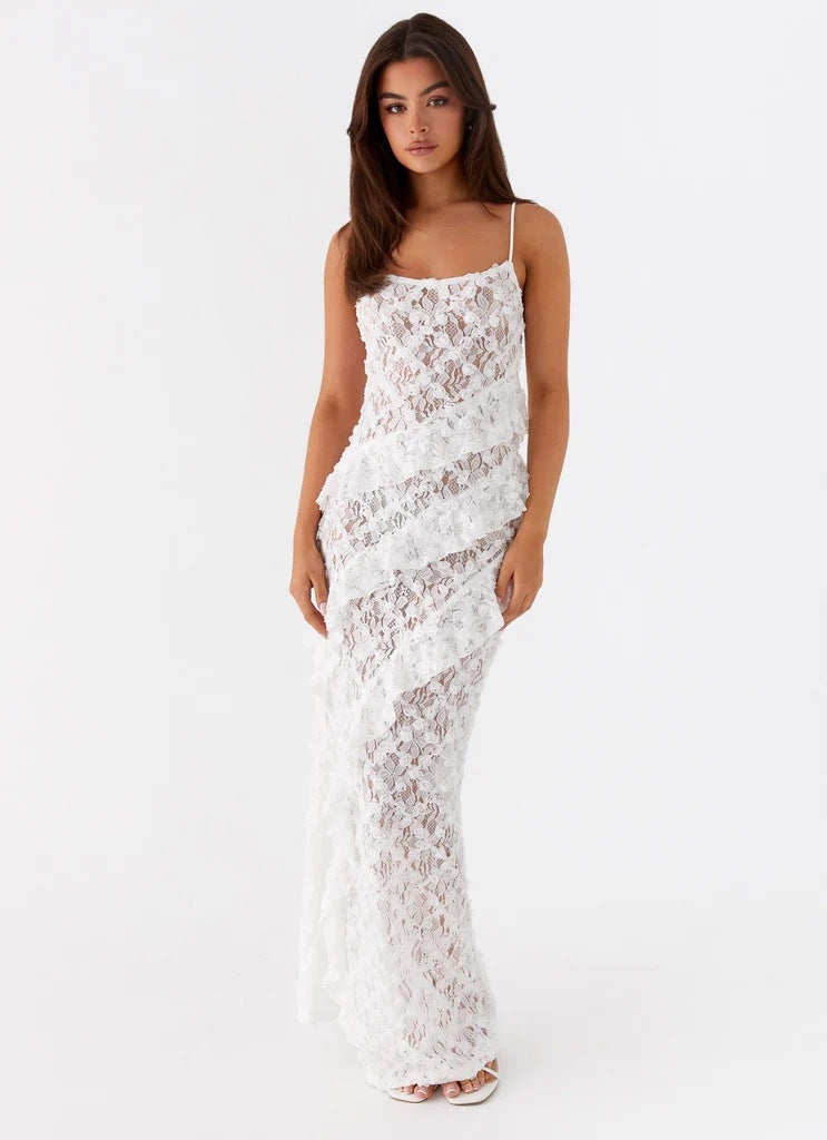 Fashion Sexy Lace European and American Dress Spice Girl Suspender Dress