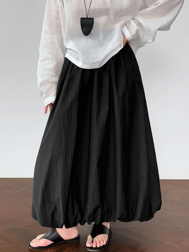Simple summer new design high waist A skirt