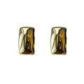 Exaggerated copper gold-plated earrings women's fashion explosion geometric square gold earrings jewelry