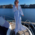Casual loose long-sleeved sexy dress