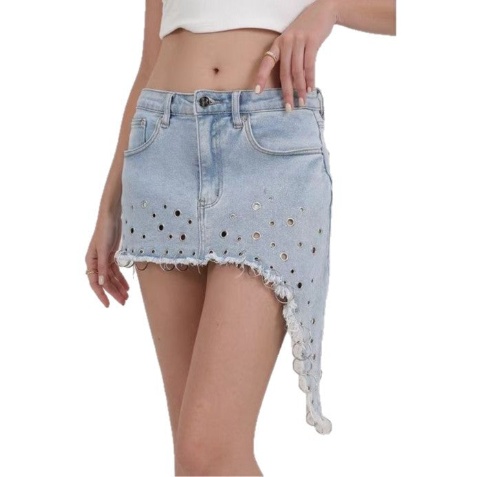 Fashion design denim skirt