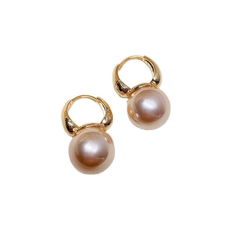 Simple Pearl Ear Buckle Earrings