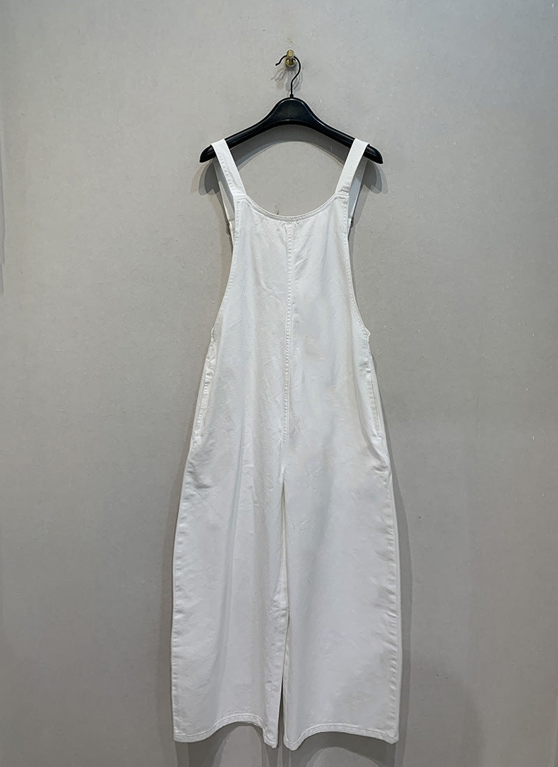 Spring and summer fashionable cool show casual pants denim overalls jumpsuit