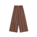 Skinny hips and high waists printed micro-pull pants