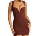 Hollow sexy hip skirt halter slim fit Spice girl dress style skirt
