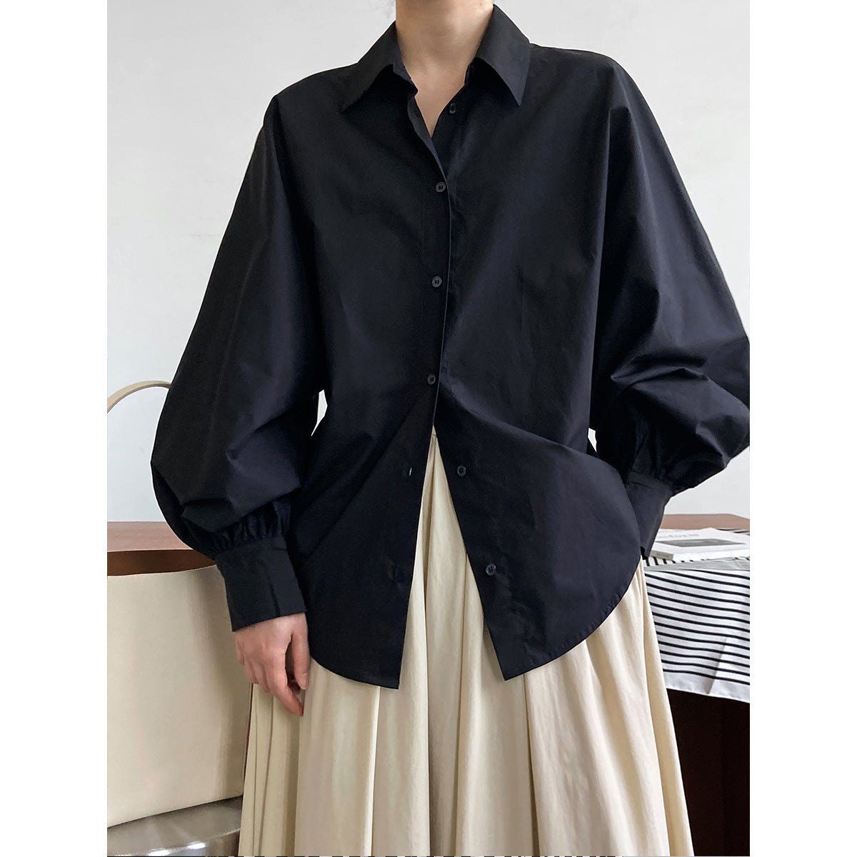 Premium Lantern Sleeve Shirt Top
