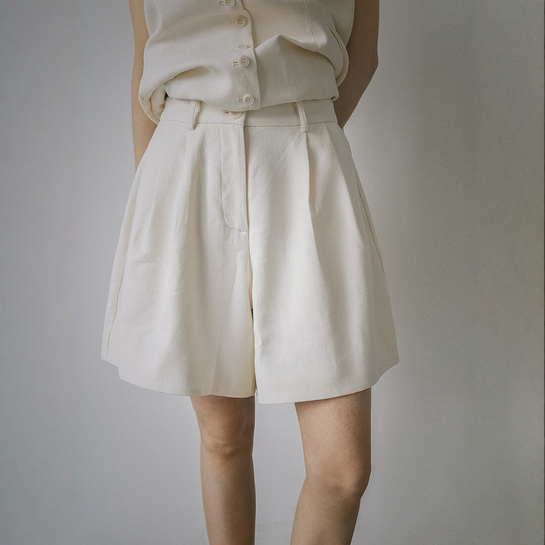 Spring and summer linen Japanese retro and thin casual A-shaped trousers