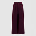 Fashion new solid color explosion with belt ring trousers