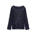 Lazy and gentle style cut outlong sleevesloose sweater