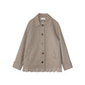 Lapel casual slack woolen jacket