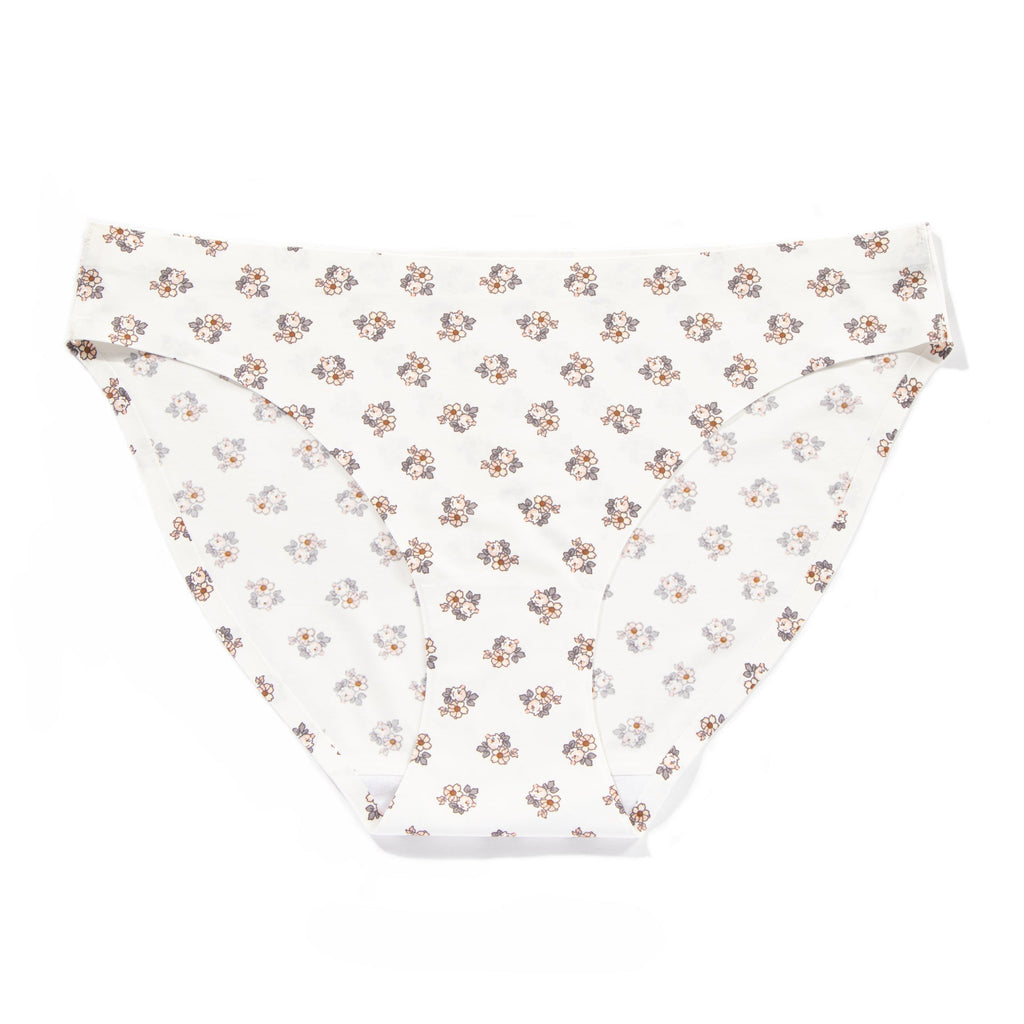 Low waist sexy ice silk seamless underwear women's print breathable quick-drying comfortable women's briefs