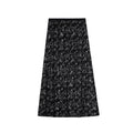 Women's Sequin Embroidered Straight-Cut Maxi Skirt