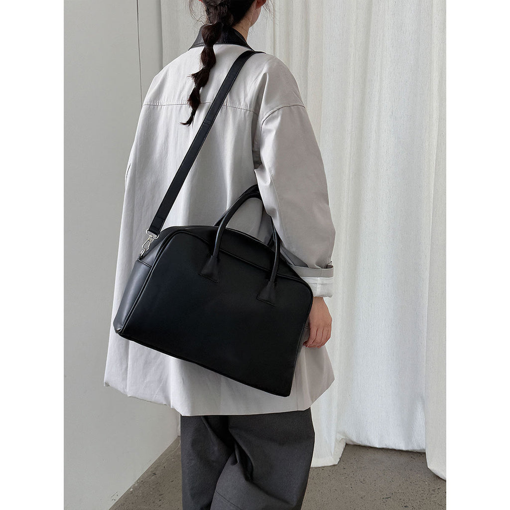 Korean silhouette medium and long contrasting color retro high-end coat autumn casual trench coat