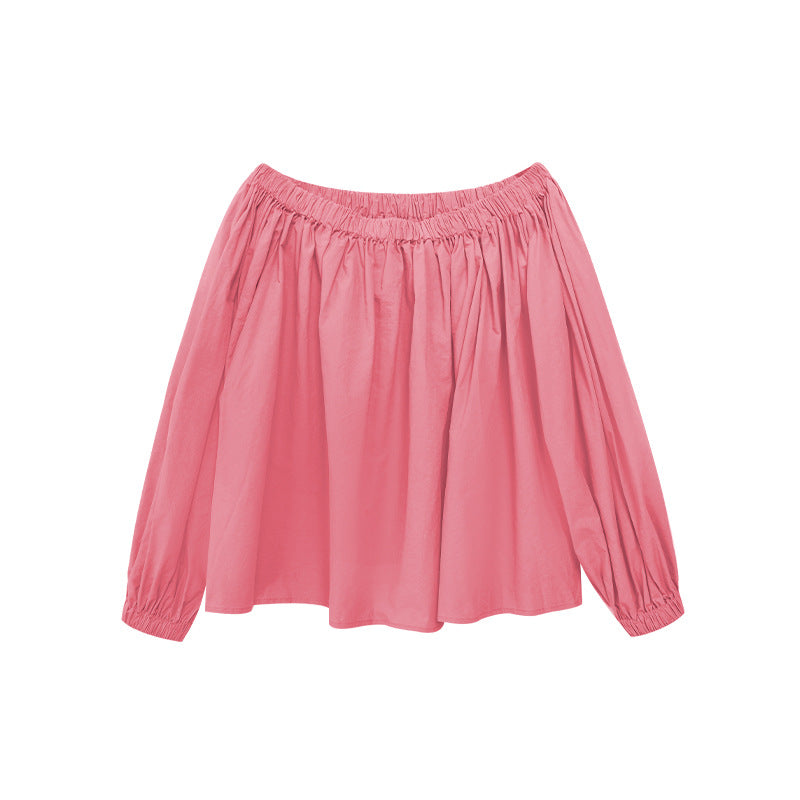 Off-Shoulder Bubble Sleeve Top