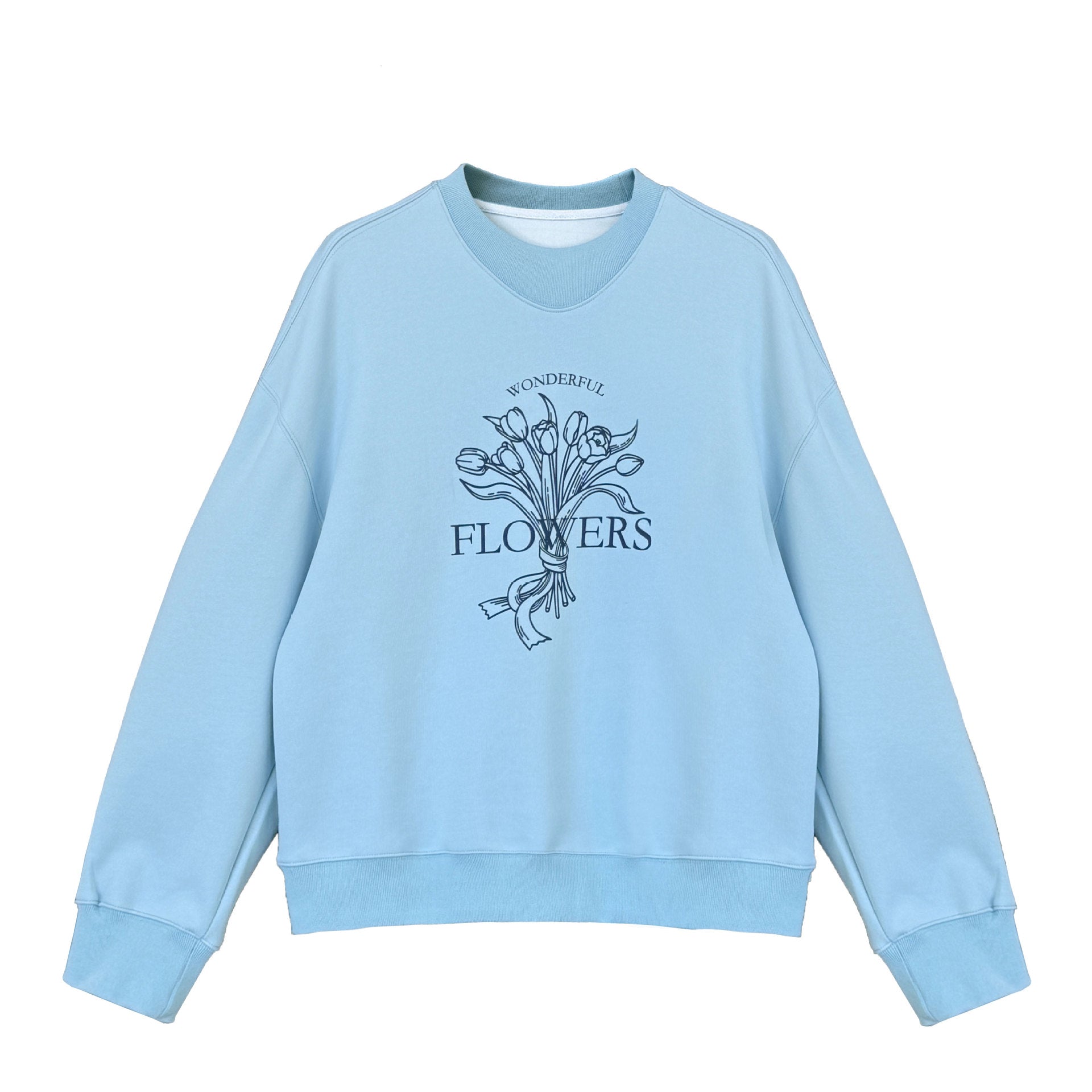 Korean tulip retro peach heart neck silhouette sweater women's autumn new lazy top
