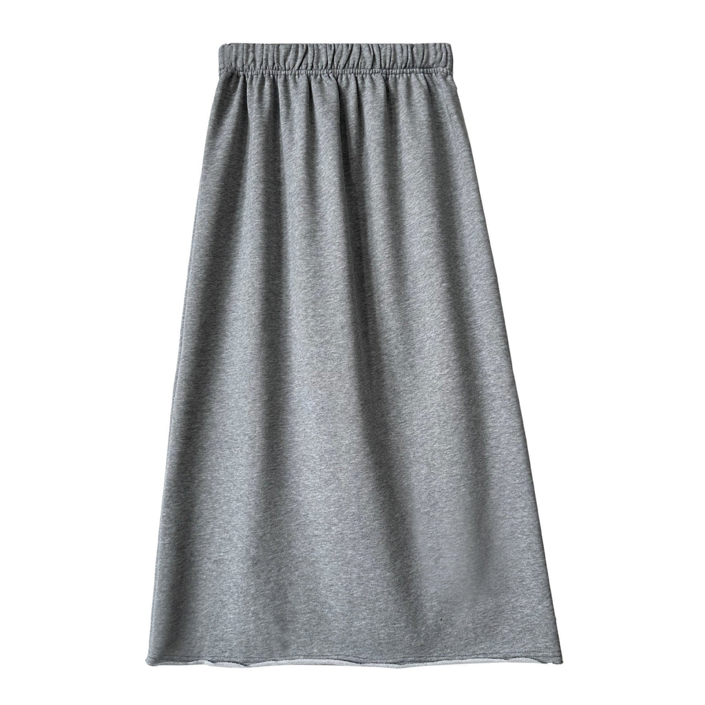 Fashion skirt casual lazy women's autumn A-word curling skirt loose and thin elastic waist skirt