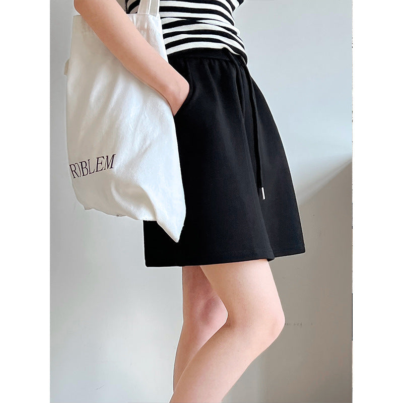 Spring and summer new elastic waist loose a-word skirt high waist skirt