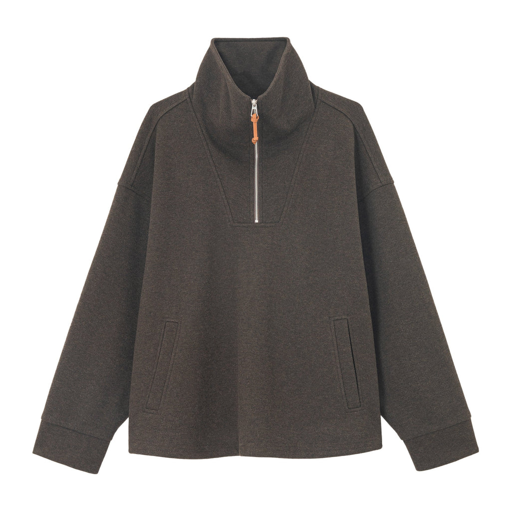 Autumn new acetic acid wool pullover classic light flower yarn texture static luxury sweater