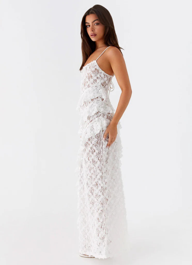 Fashion Sexy Lace European and American Dress Spice Girl Suspender Dress