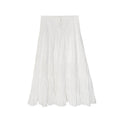 Early spring vacation style beautiful temperament high waist big swing half body cake skirt girl