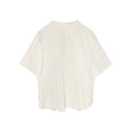 Lazy loose scarf collar Lyocell short-sleeved T-shirt