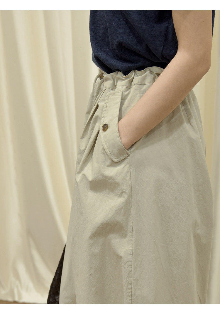 Light dry drawstring straight thin casual pants