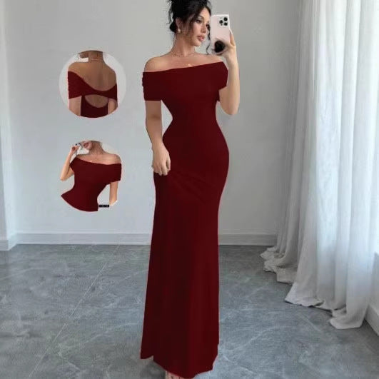 Spring and summer tight fashion elegant long evening dress dress strictly selected skirt
