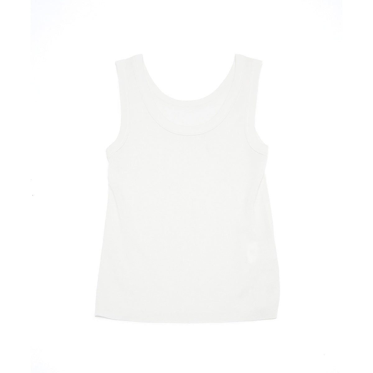 Autumn new U-neck casual wool blended simple versatile wide-edge knitted vest