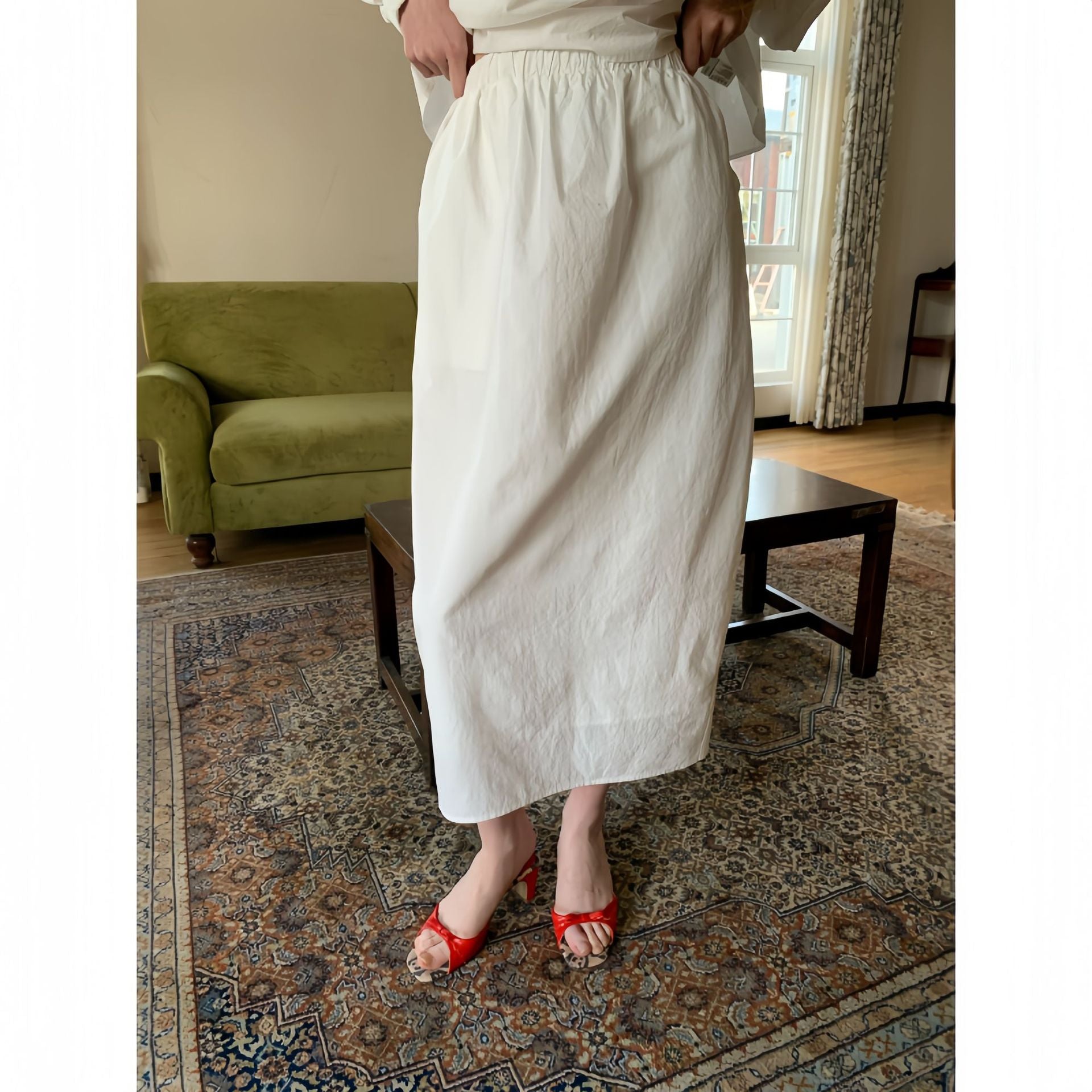 High Waist Split Maxi Skirt