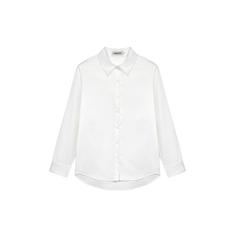 Autumn and winter new design non-ironing and anti-wrinkle white shirt
