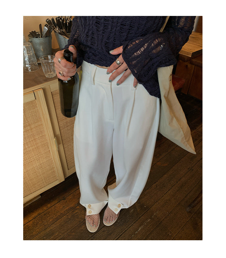 Minimalist Straight Leg Trousers