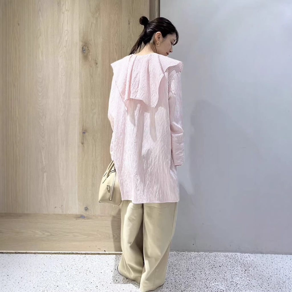 New Japanese loose and thin silhouette top