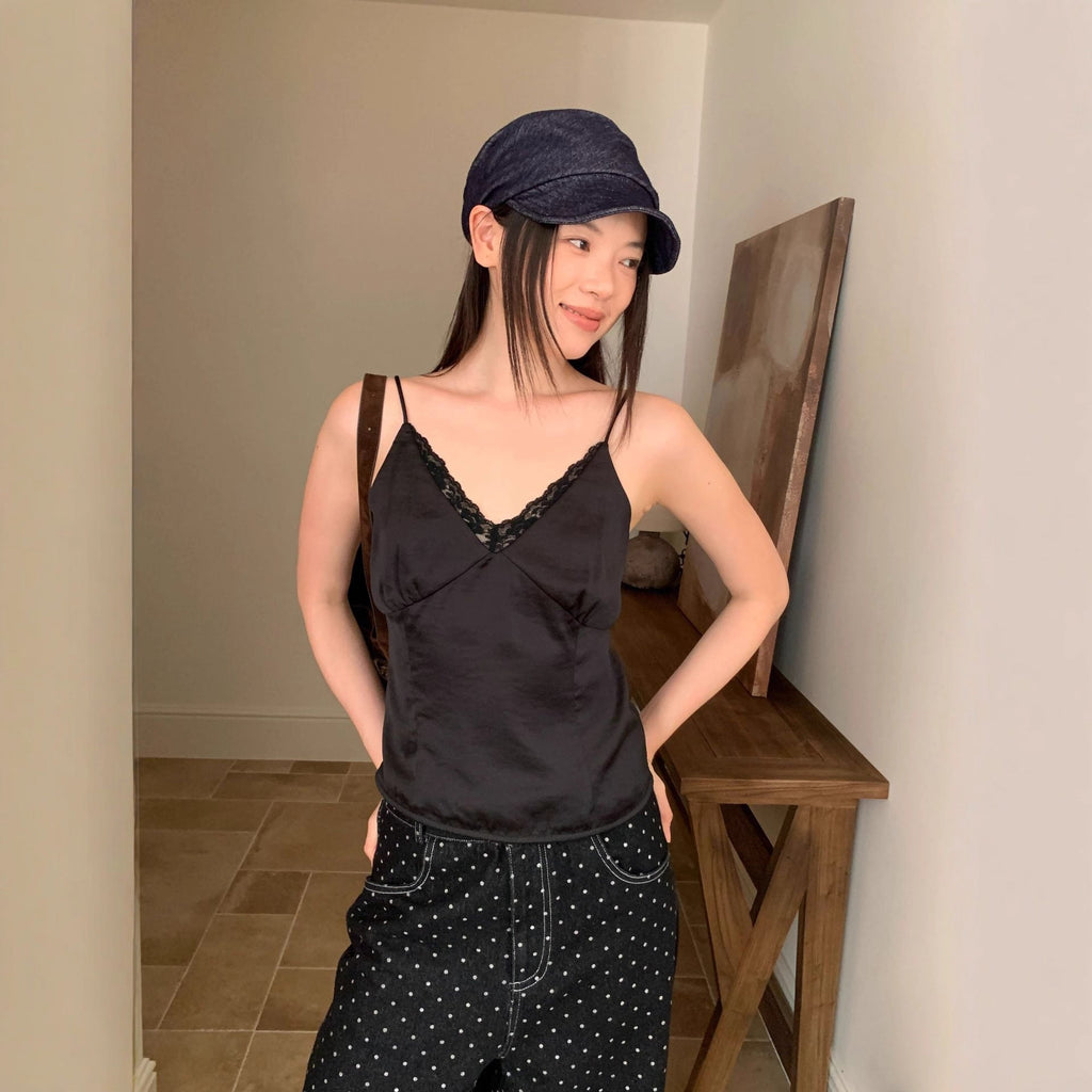 Sexy high-quality lace inner sling vest