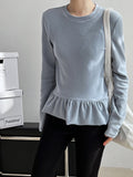 Ballet skirt ruffle bottom T-shirt