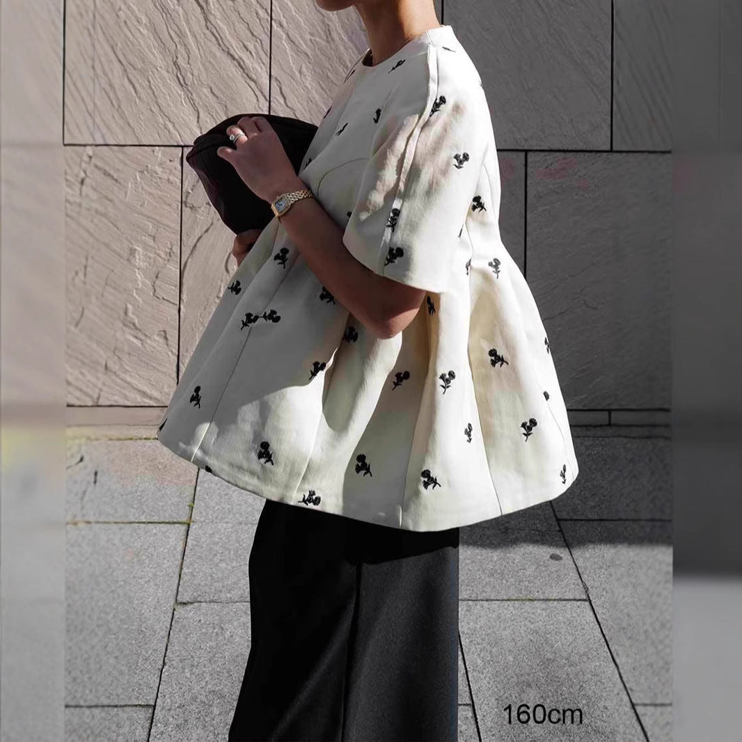 Spring and summer fashionable hair accessories temperament ins blogger silhouette art department top crisp temperament top