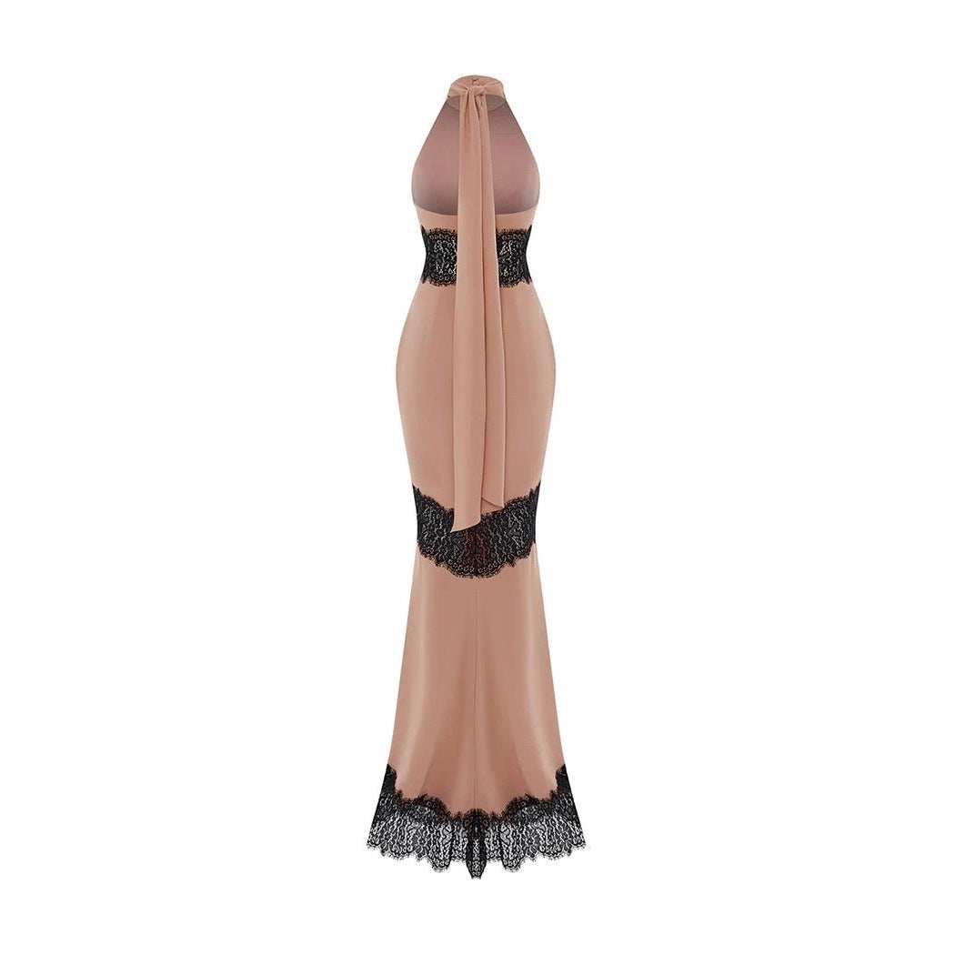 Halt waist sexy dress