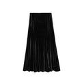 Skinny versatile pendant high waist velvet skirt