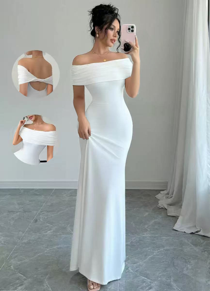 Spring and summer tight fashion elegant long evening dress dress strictly selected skirt