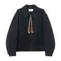Winter new Suli wool loose lapel casual loose woolen jacket