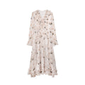 French coffee break drape fungus edge floral dress