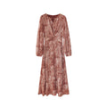 Loose straps slim long-sleeved floral dress