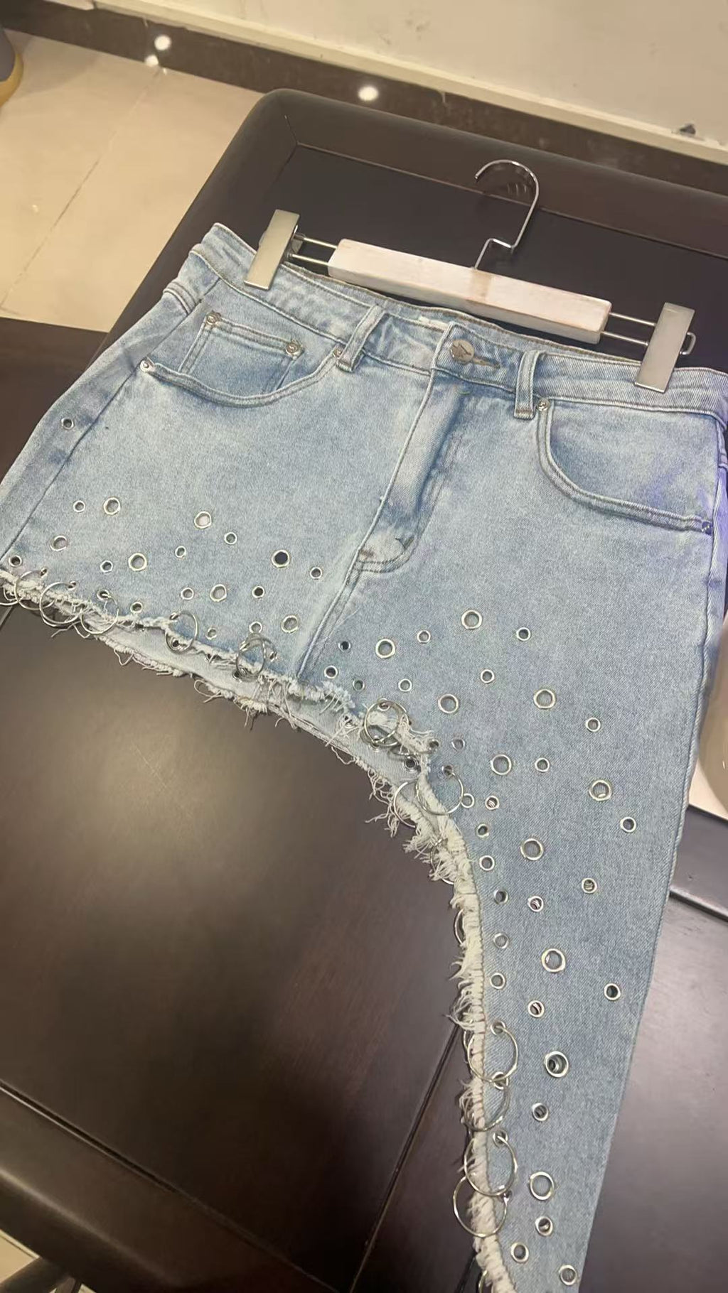 Fashion design denim skirt